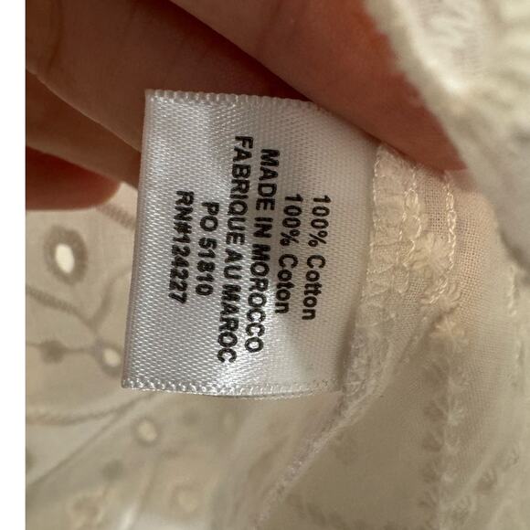 MISA Los Angeles NWT $285 Sera Top White Eyelet Size XS - Picture 8 of 10